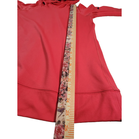 Nike Pro‎ Womens Size Large Pullover Pink Activewear Dri-Fit Hoodie Thumb Holes - Picture 6 of 9